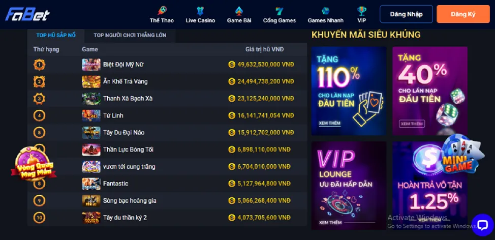 Vua Bắn Cá tại BKWIN