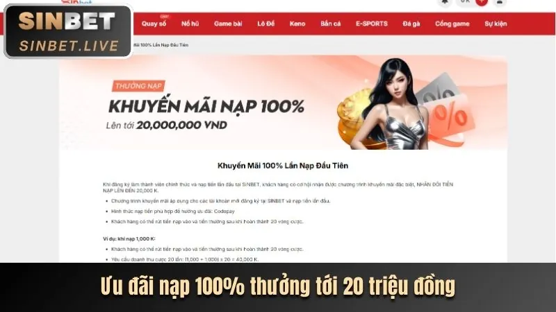 Thưởng nạp lại hấp dẫn bkwin